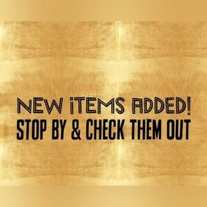Lots of new items added!!
